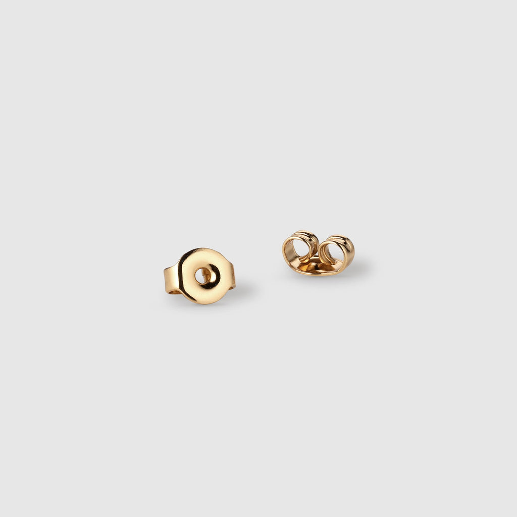 Tiny Stethoscope Bow Stud Earrings - Gold