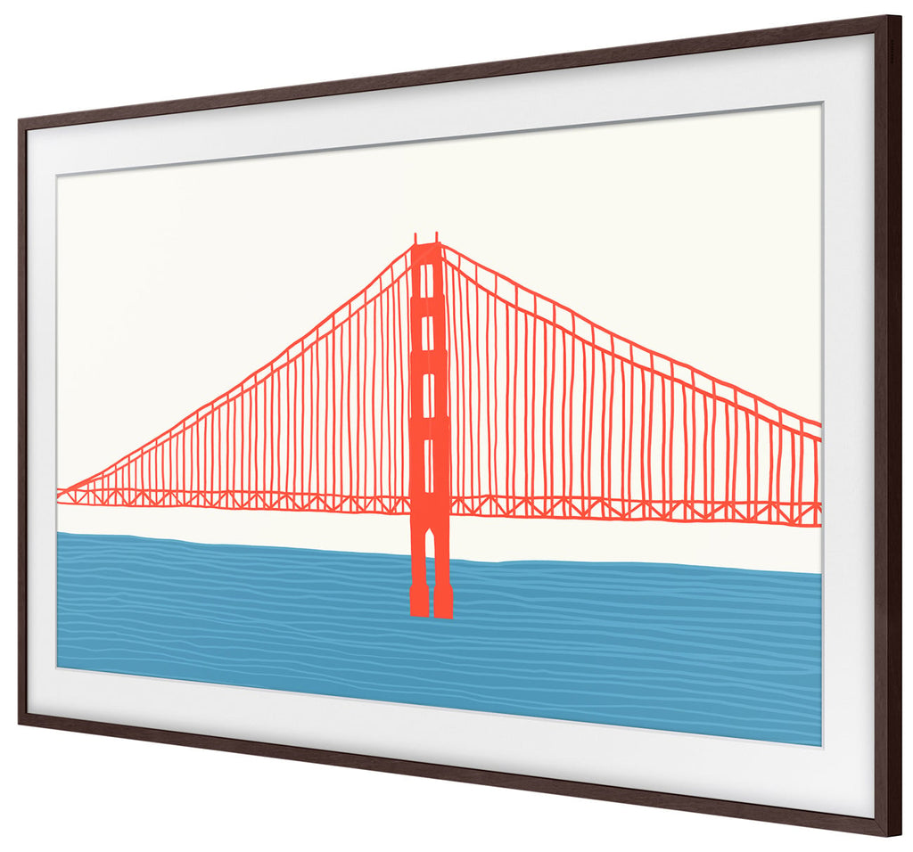Samsung (2021) 85" The Frame Customizable Bezel In Modern Brown - VG-SCFA85BWBZA - image 4
