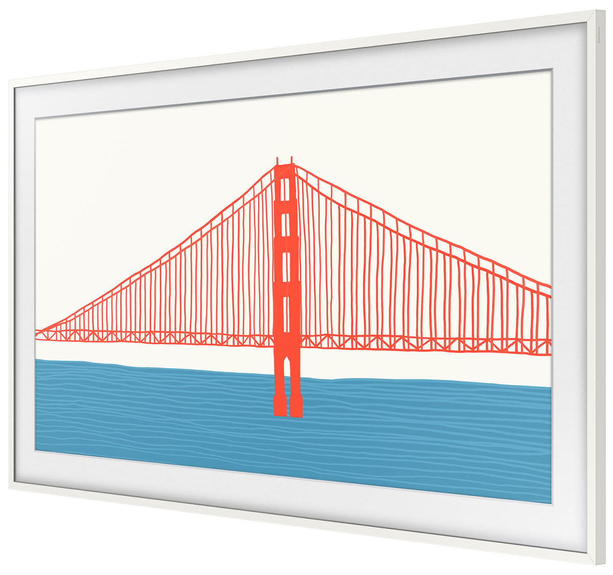 Samsung (2021) 50" The Frame Customizable Bezel In Modern White - VG-SCFA50WTBZA - image 4