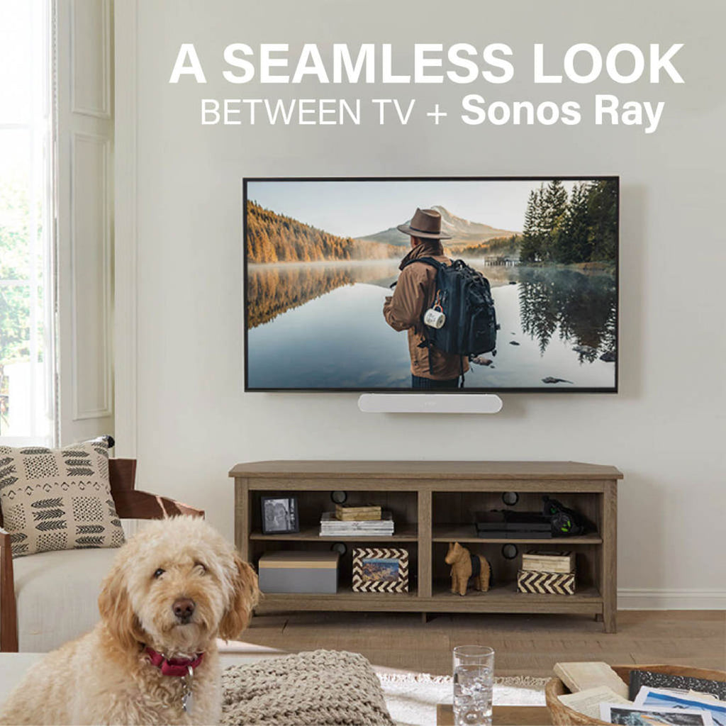 Sanus Black Soundbar Mount Designed For Sonos Ray - WSSAFM1-B2 - image 5