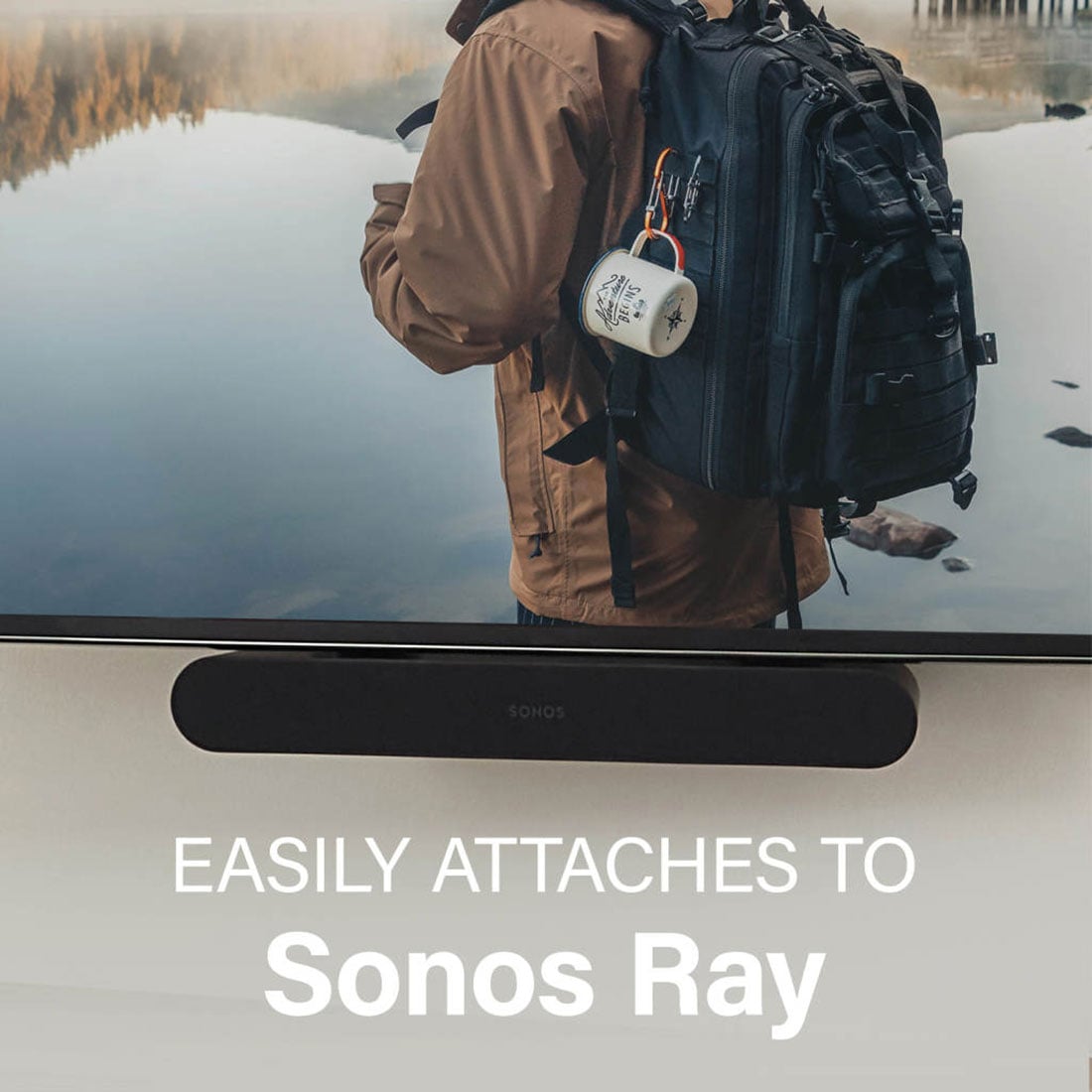 Sanus Black Soundbar Mount Designed For Sonos Ray - WSSAFM1-B2 - image 8