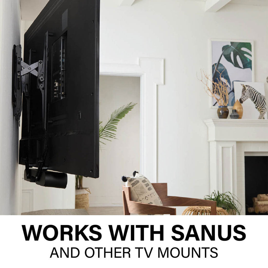 Sanus Black Soundbar Mount Designed For Sonos Ray - WSSAFM1-B2 - image 4