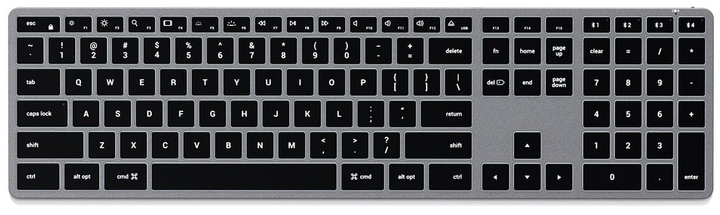 Satechi Space Gray Slim X3 Bluetooth Backlit Keyboard - ST-BTSX3M - image 1