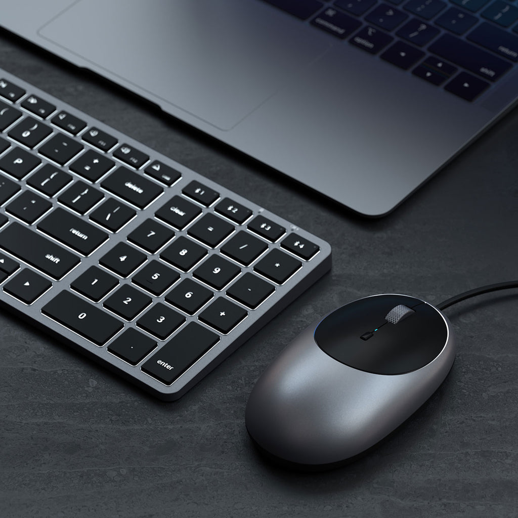 Satechi Space Gray C1 USB-C Wired Mouse - ST-AWUCMM - image 5