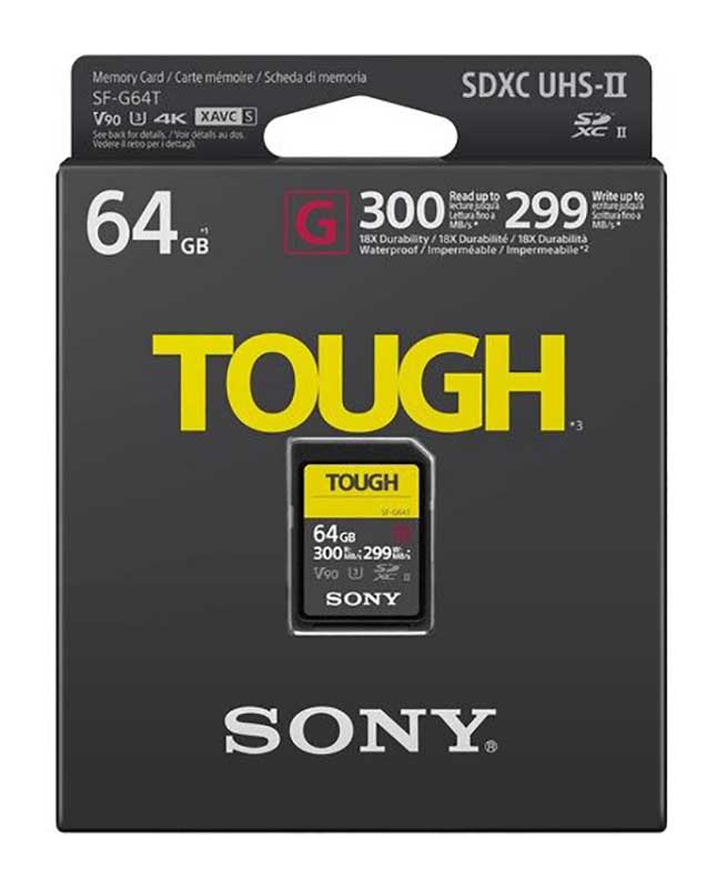 Sony 64GB SF-G Tough Series UHS-II SDHC Memory Card - SF-G64T/T1 - image 2