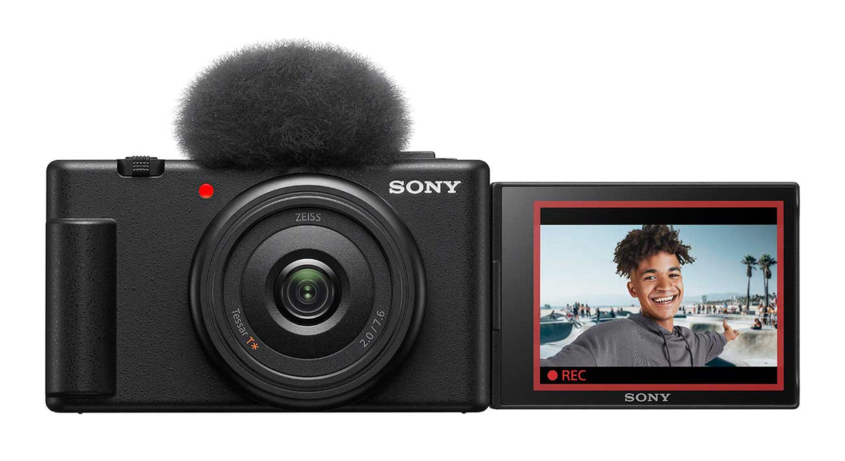 Sony ZV-1F Black Vlog Camera For Content Creators & Vloggers - ZV1F/B - image 1