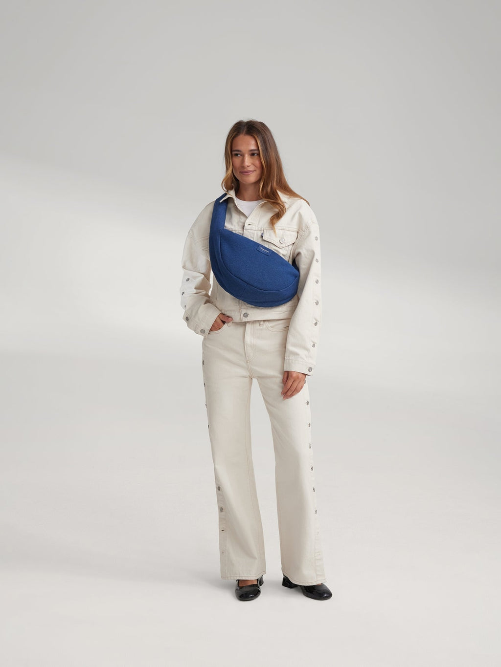 Denim Mini-schoudertas | Donkerblauw