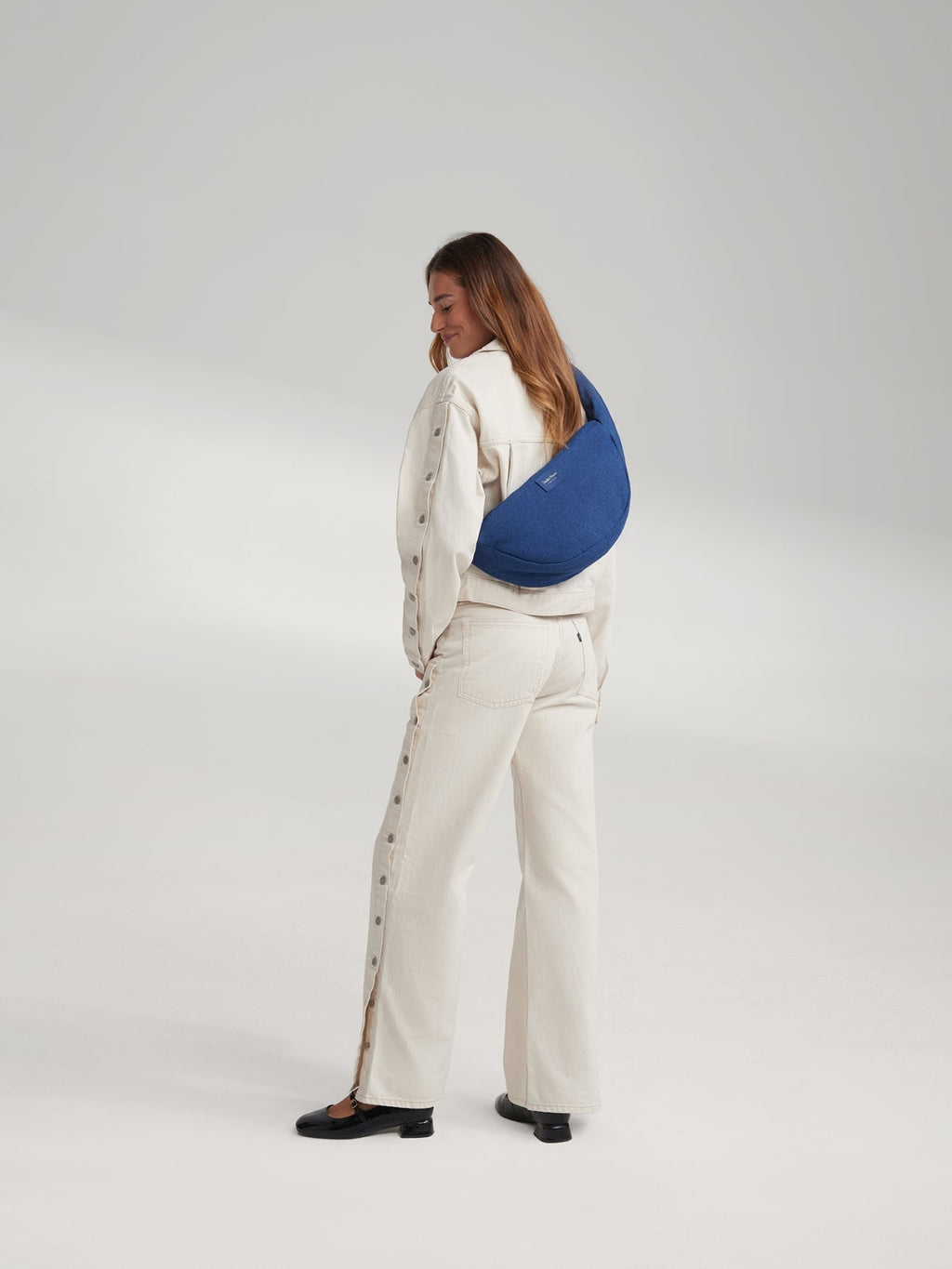 Denim Mini-schoudertas | Donkerblauw
