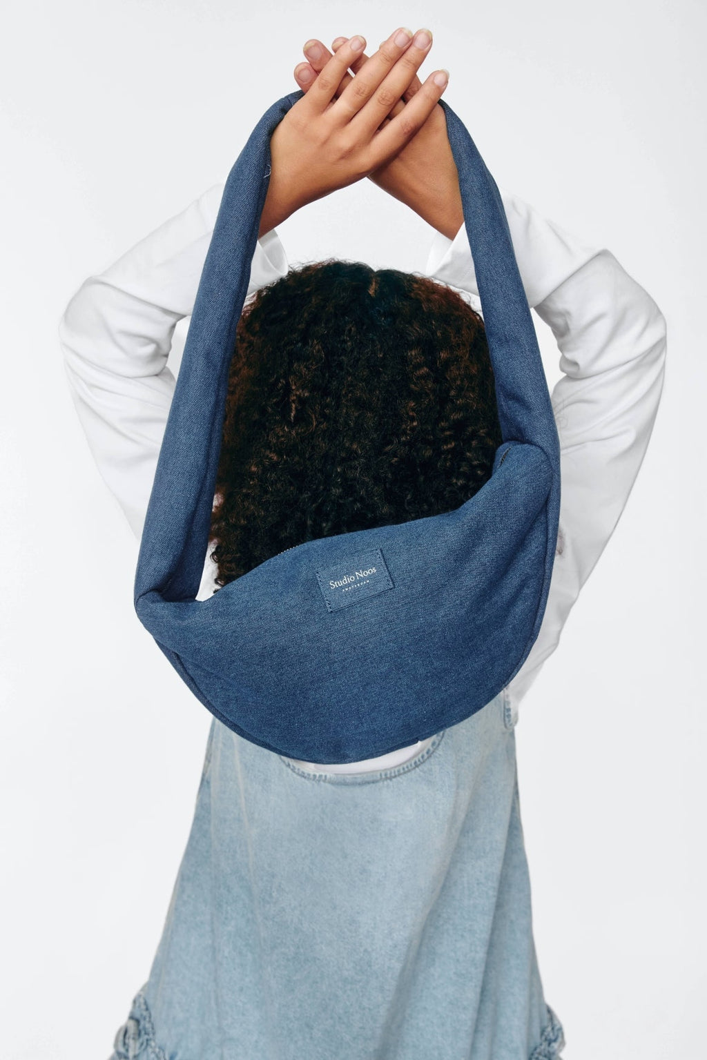 Denim Mini-schoudertas | Donkerblauw
