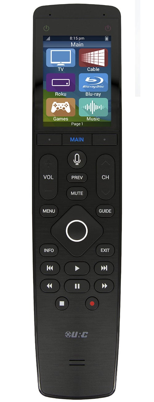 URC Touch Screen Remote Control with Microphone - MX-1400 - image 1