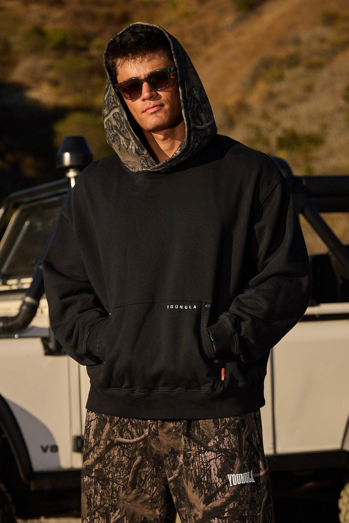 5098 - Sudaderas con estampado de camuflaje de bosque