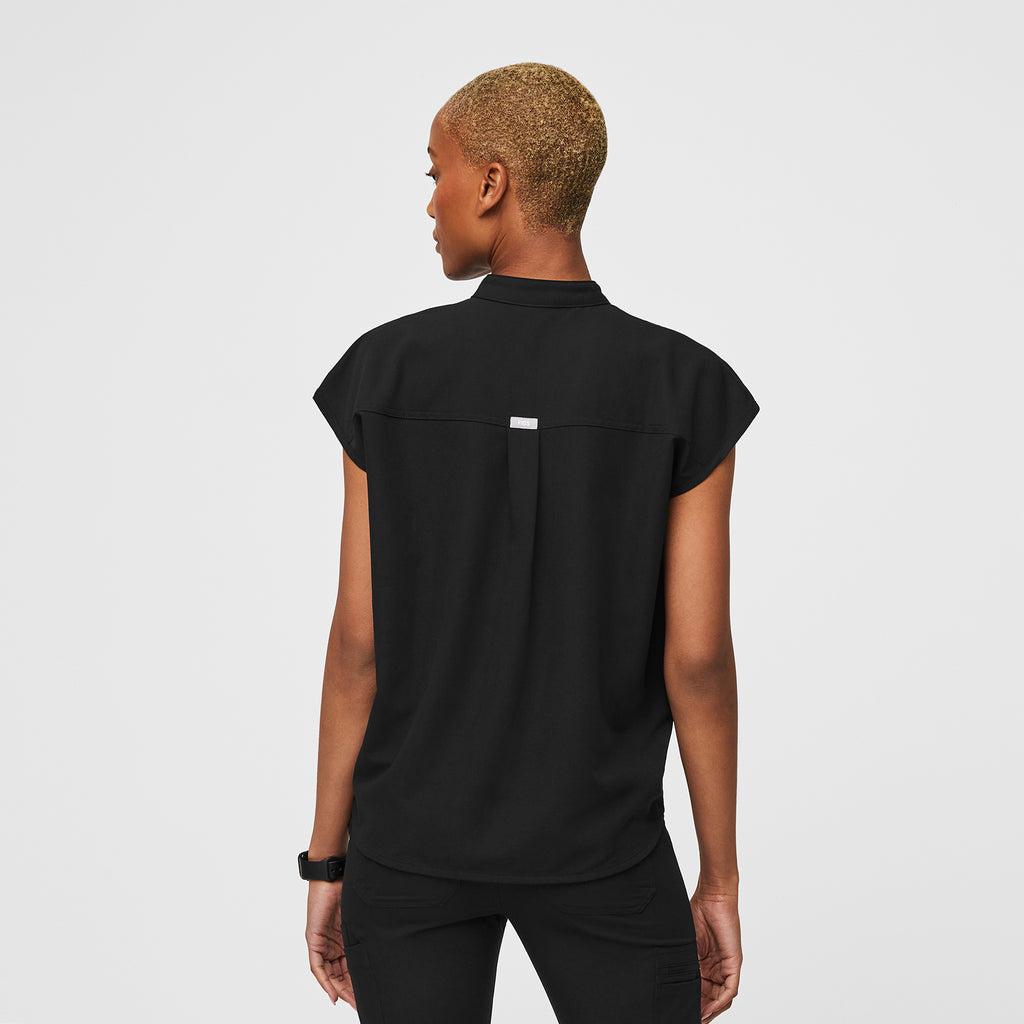 Rafaela Oversized Scrub Top™ - Black