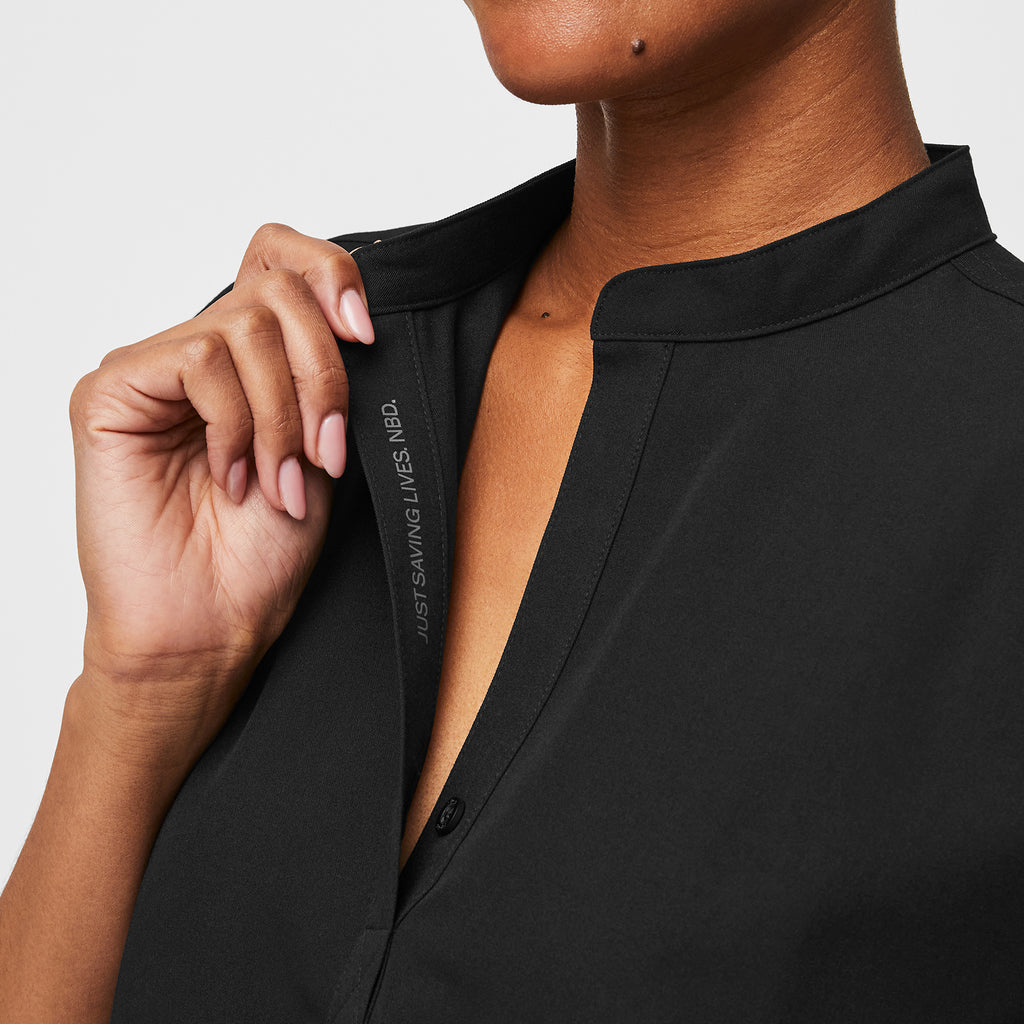 Rafaela Oversized Scrub Top™ - Black