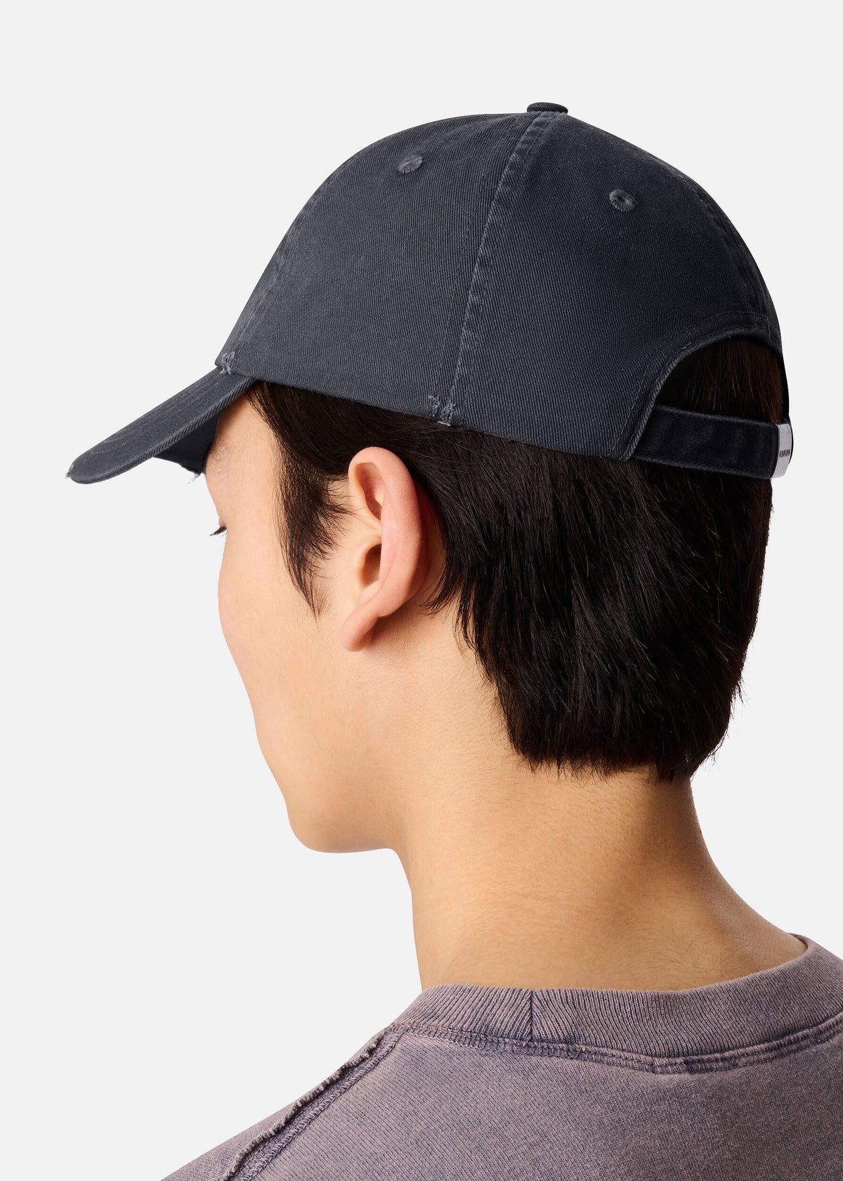 Floral Washed Cap - Dark Grey - image 2