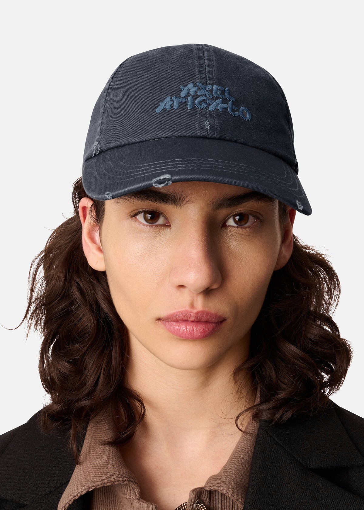 Floral Washed Cap - Dark Grey - image 3