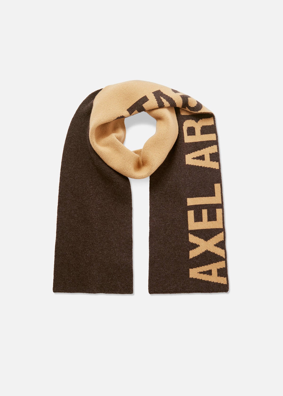 Arigato Scarf - Dark Brown/Camel - image 3