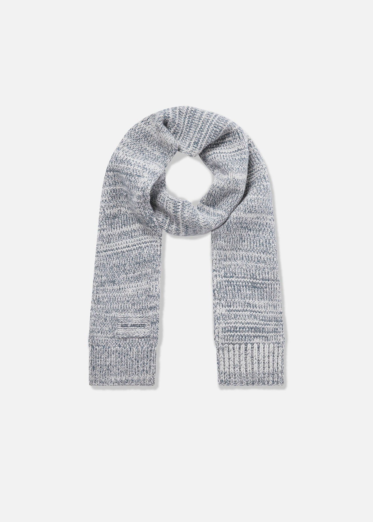 Flock Scarf - Blue Melange/Off White - image 4