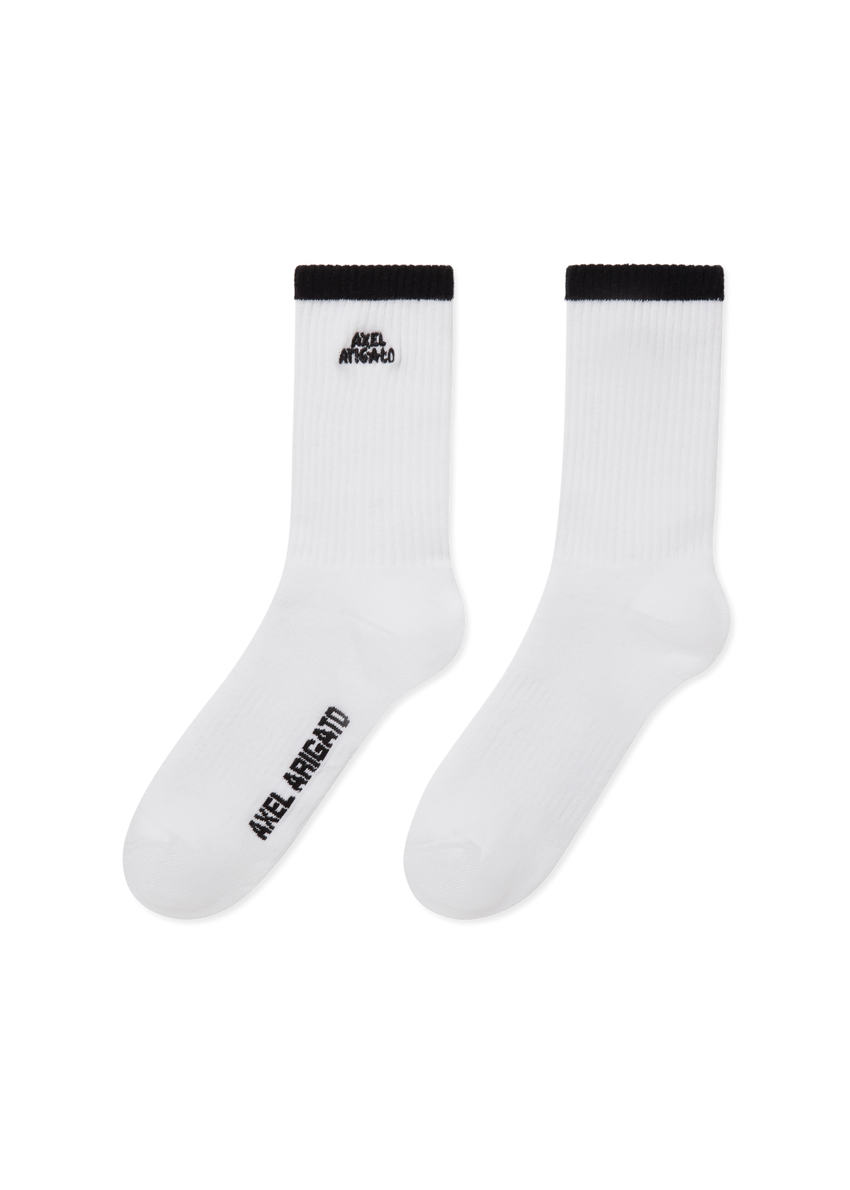 Stripe Logo Socks - White/Black - image 1