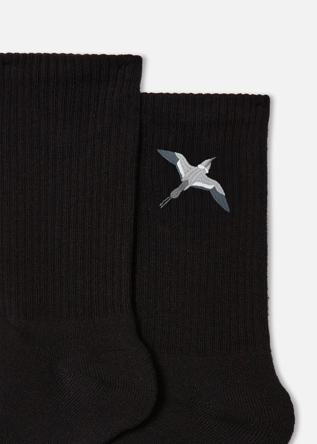 Bee Bird Tube Socks - Black - image 2