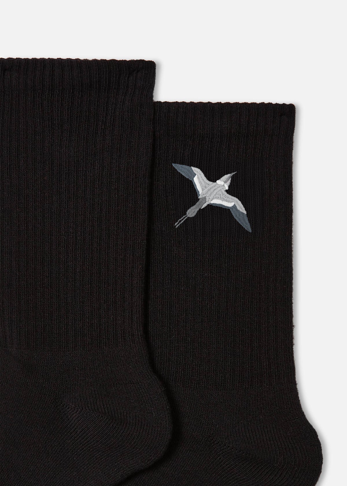 Bee Bird Tube Socks - Black - image 2