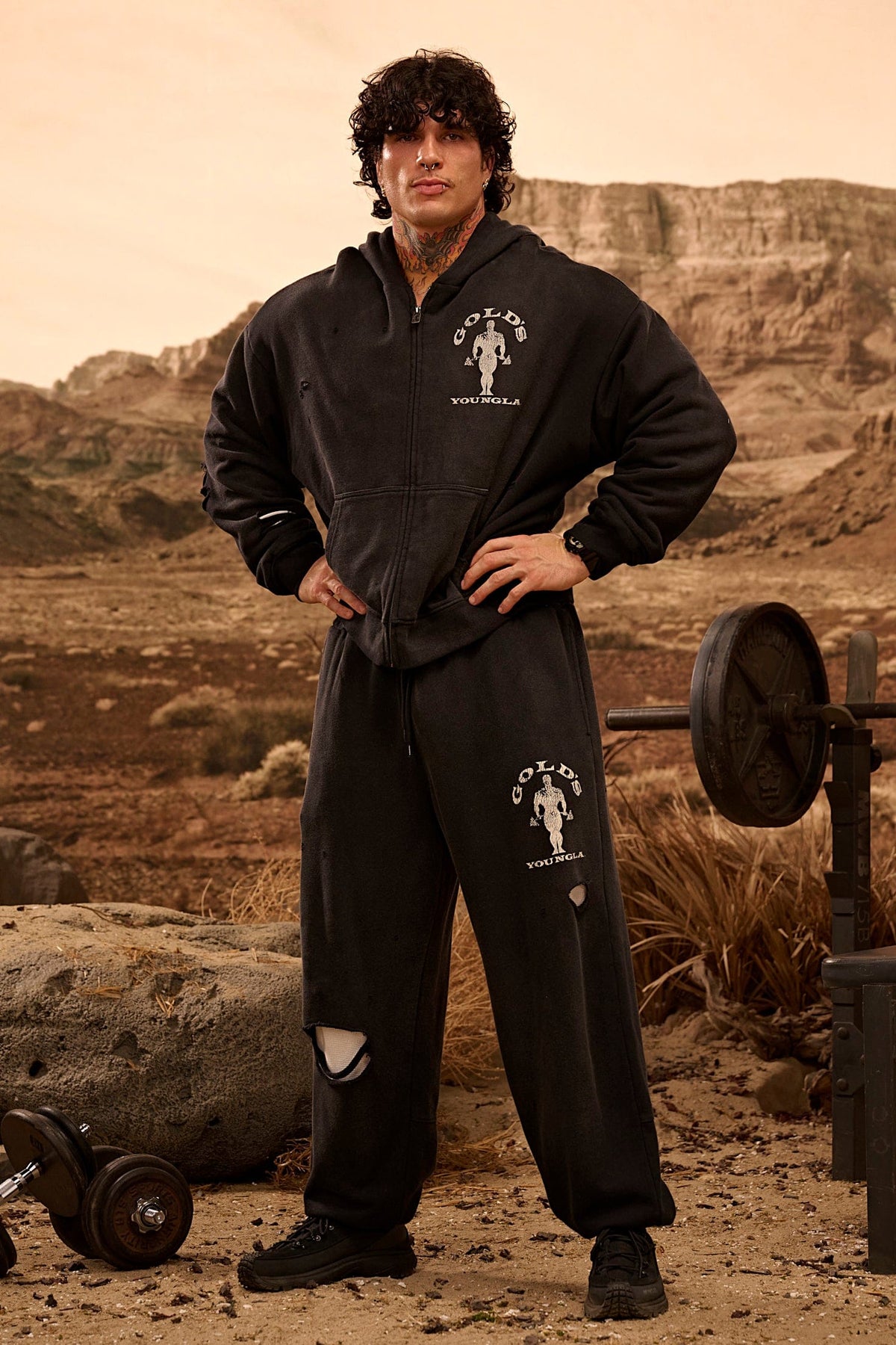 2054 - Jogging superposé Gold's Iron Legacy