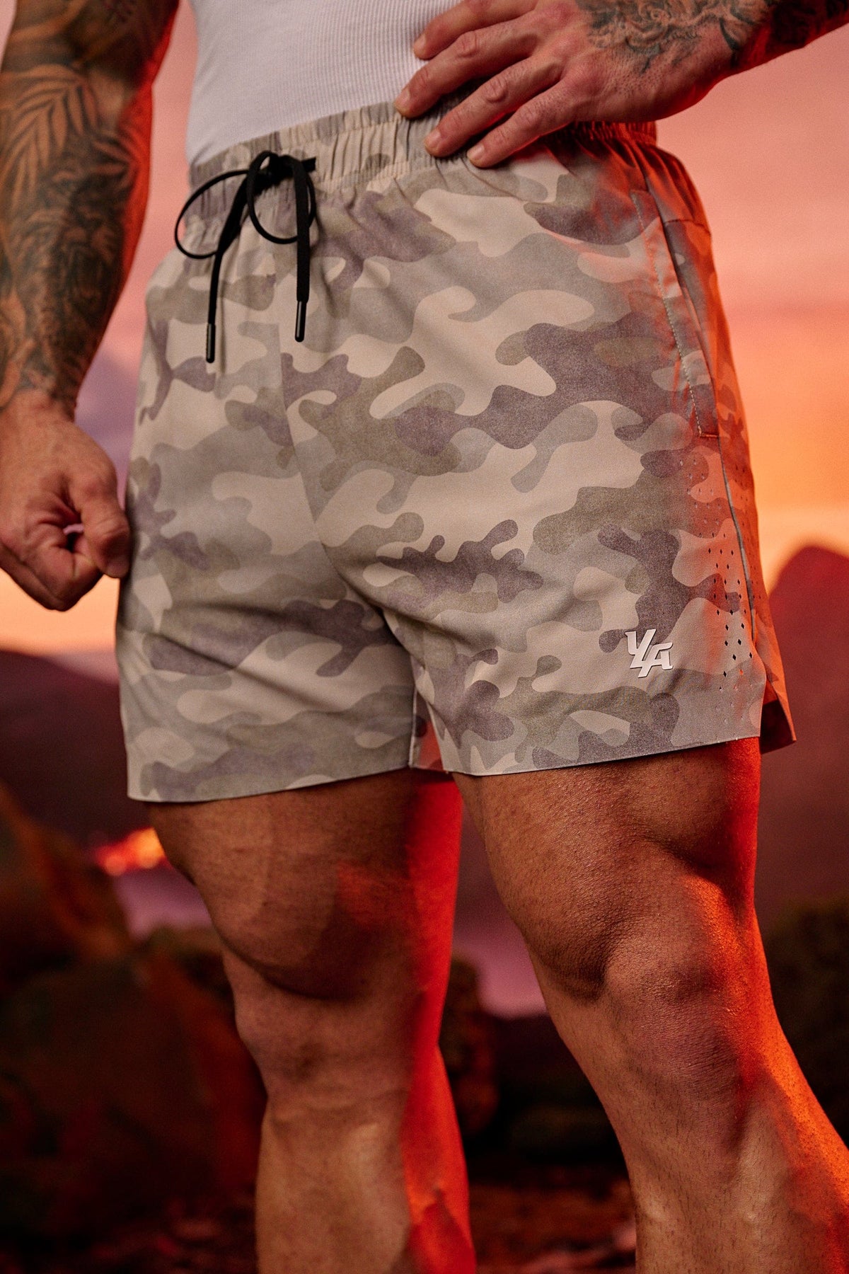 1047 - Short de compression camouflage
