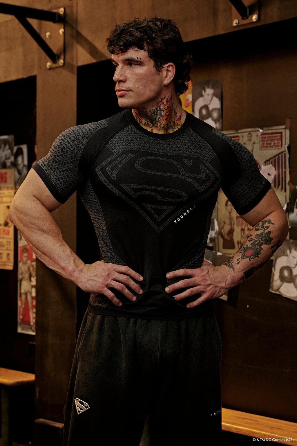 4117 - T-shirts de compression Superman
