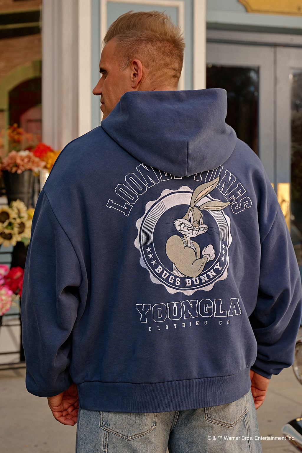 5114 - Sweat à capuche Looney Tunes brodé