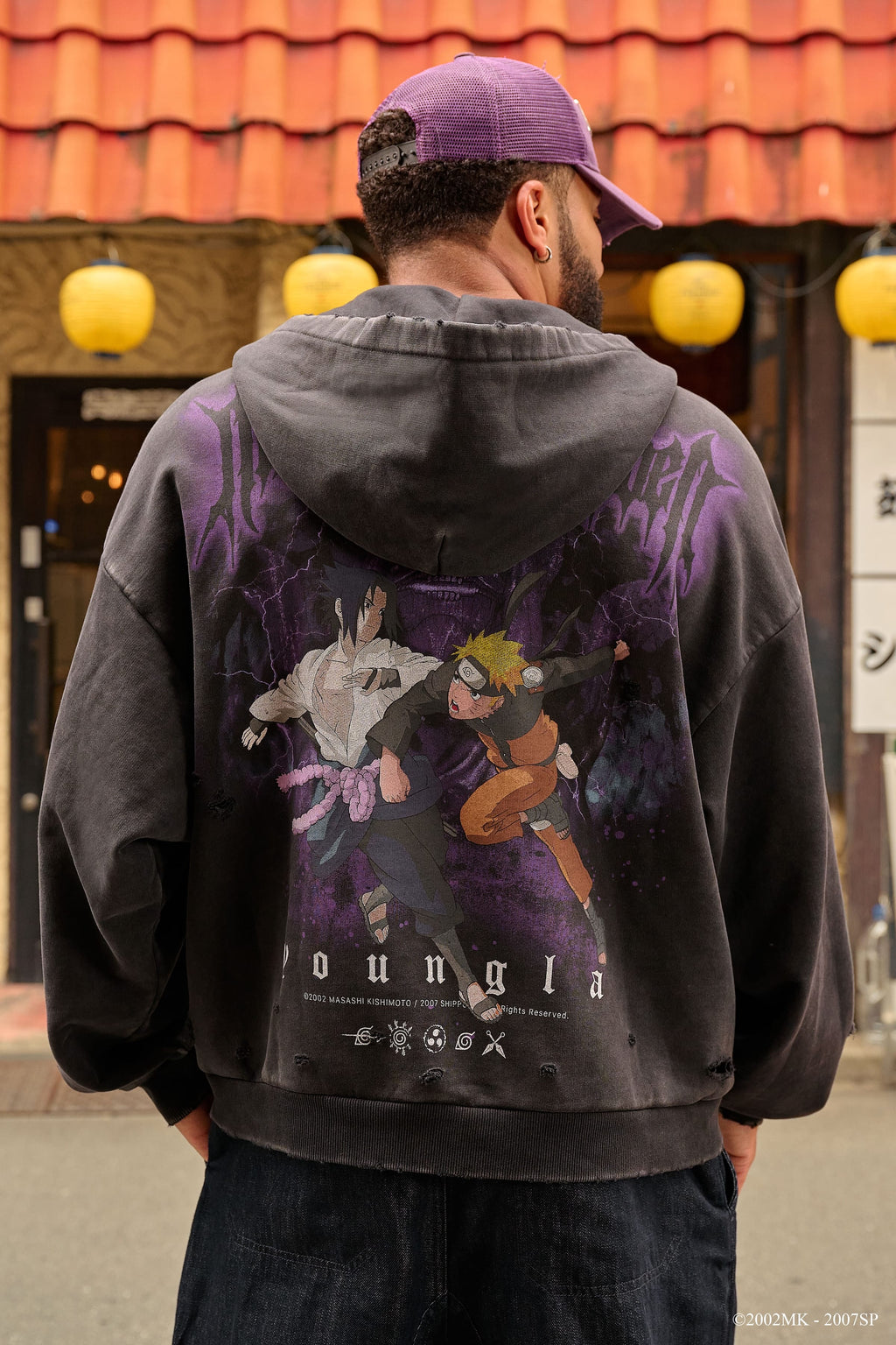 5086 - Sweat à capuche zippé Naruto