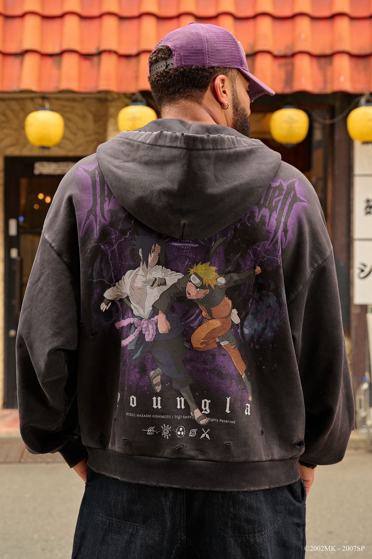 5086 - Sweat à capuche zippé Naruto