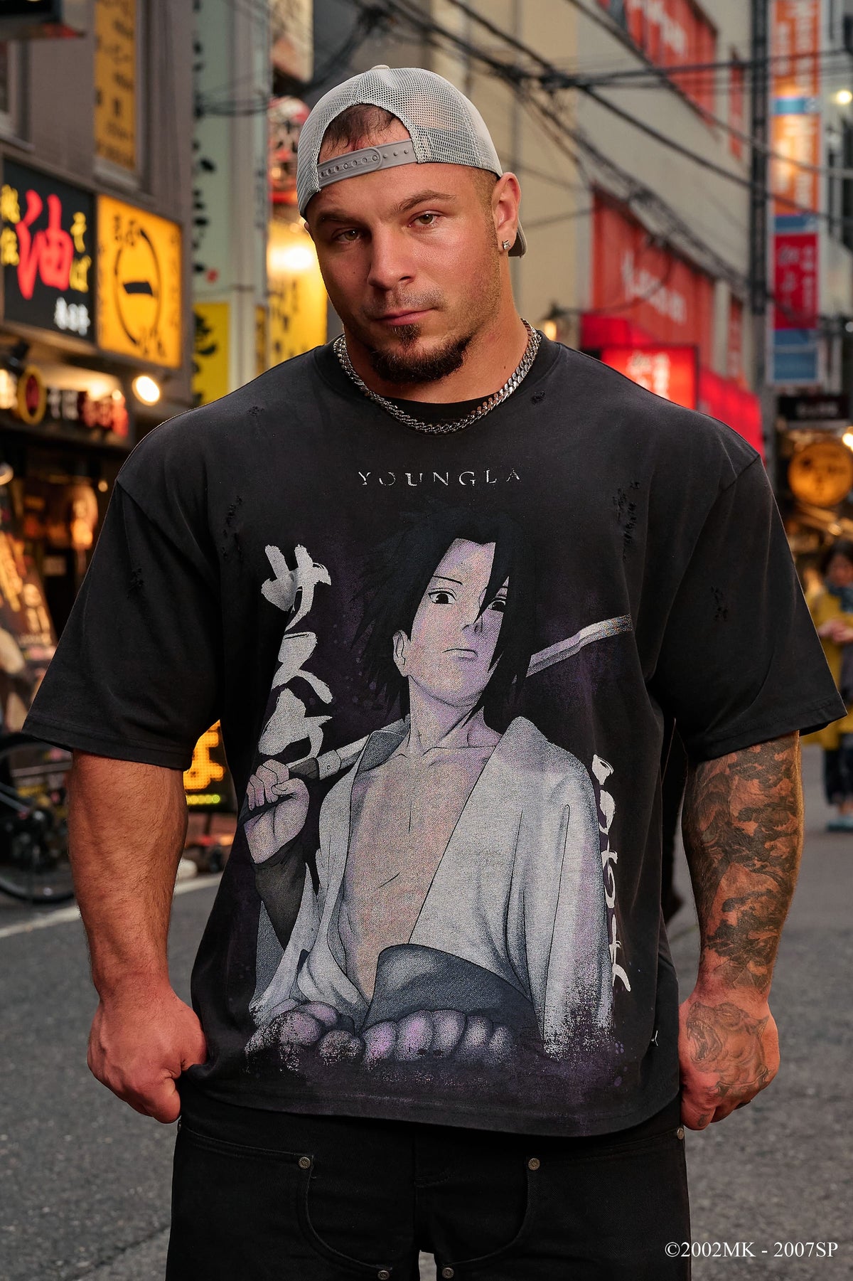 4318 - T-shirts Naruto effet usé