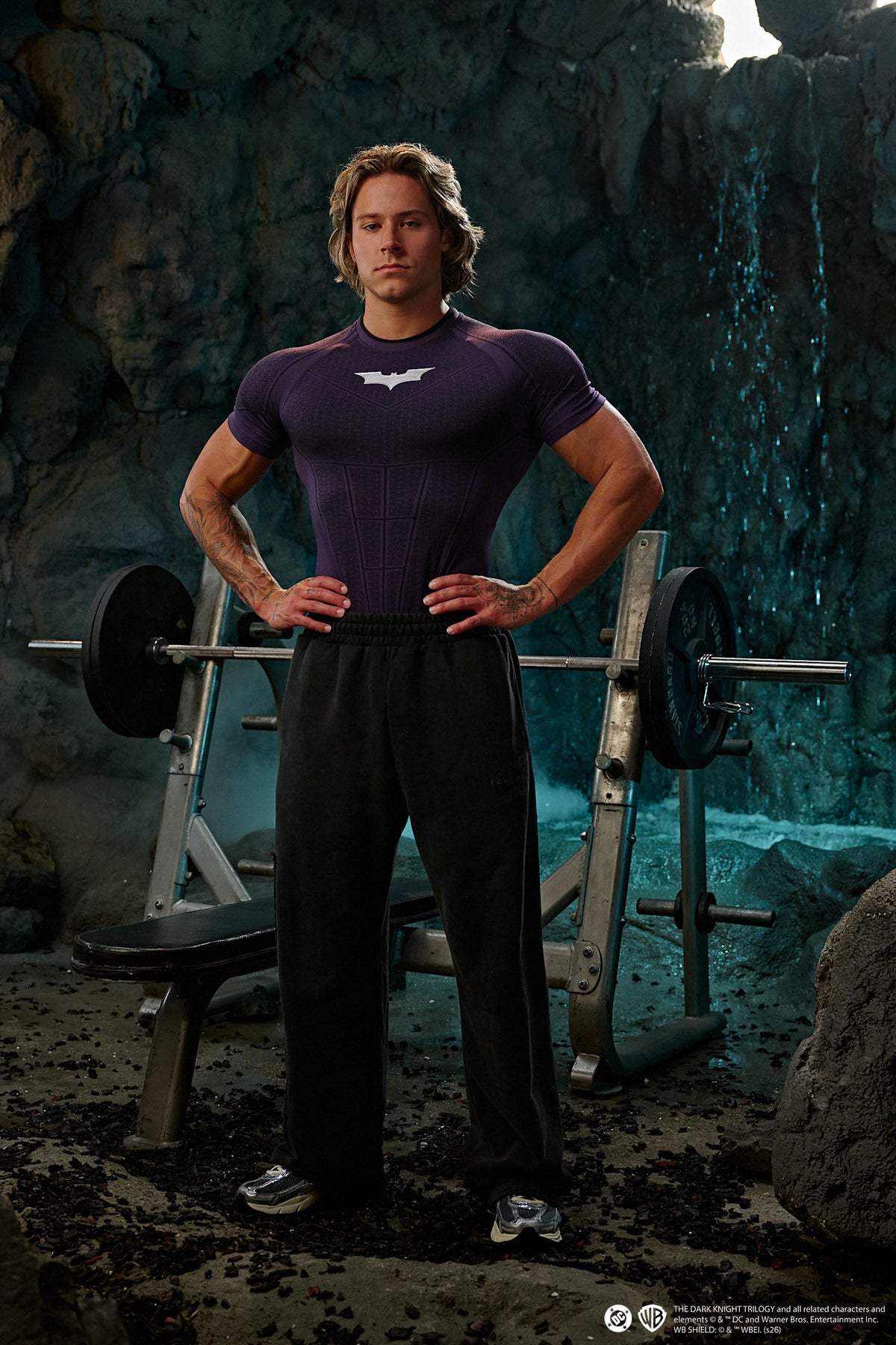 4259 - T-shirts de compression Batman - Édition limitée violette - UNIQUEMENT SUR L'APPLICATION