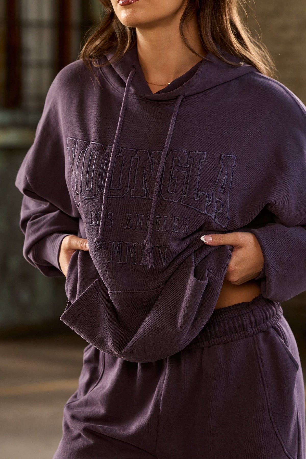 W542 - Sweat à capuche Minéral