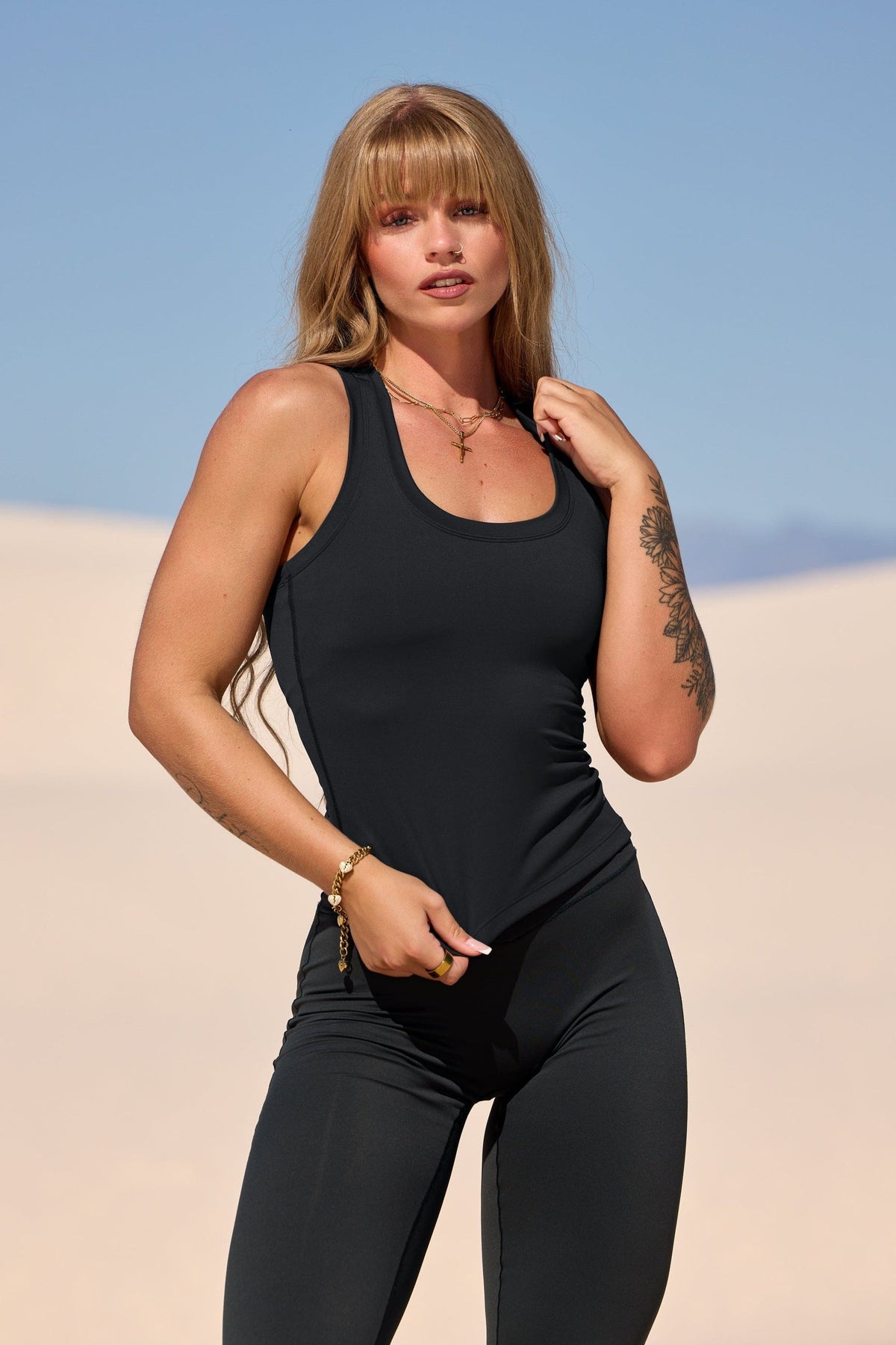 W490 - Camiseta de tirantes Core Luxe
