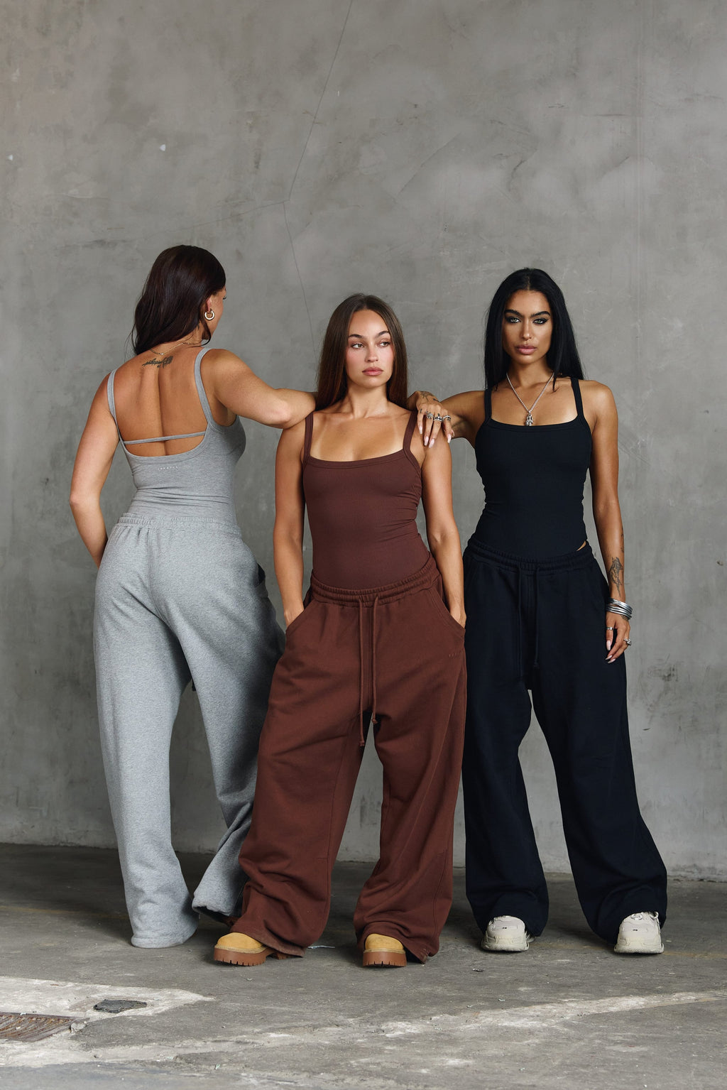 W2296 Pantalon de jogging super baggy