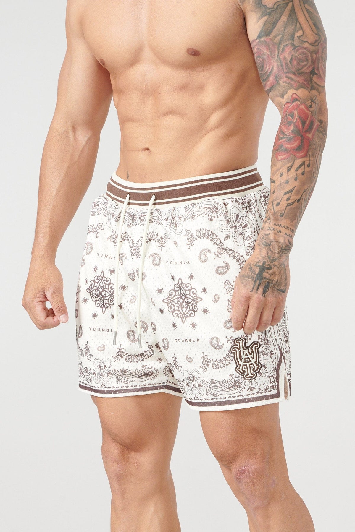 132 Infamous Bandana Shorts - Chocolate / Small