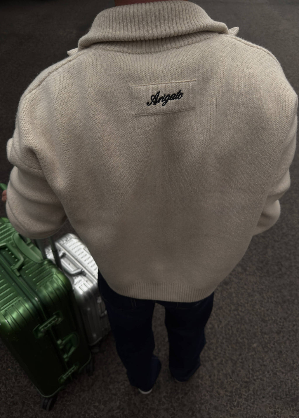 Core Zip-Up Sweater - Light Beige - image 7