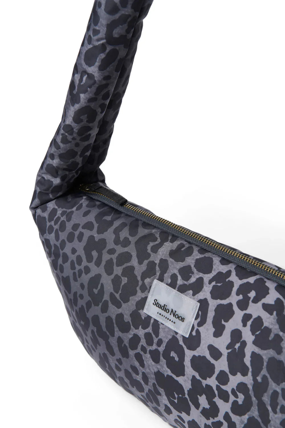 Rode Luipaard Puffy Mini Crossbodytas