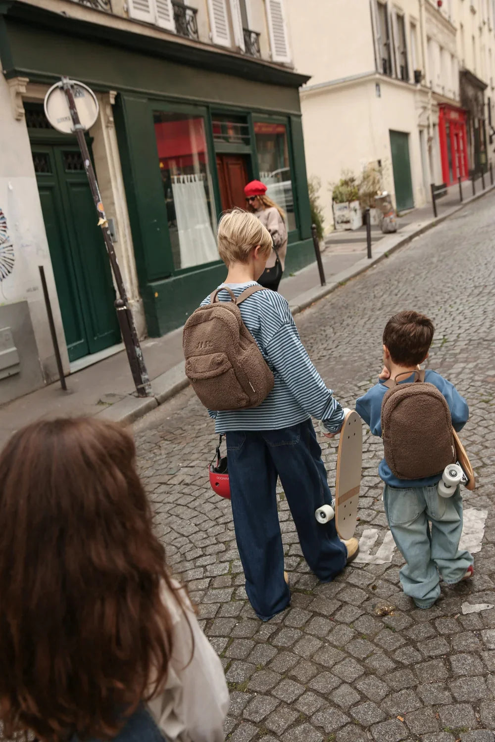 Brauner Teddy-Mini-Rucksack