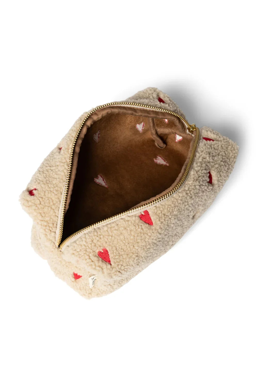 Geschenkset Klassischer Teddy "Ecru-Herzen"
