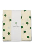 Swaddle met witte klaverprint groot