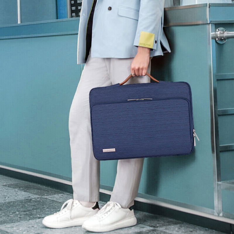 Abt 15" Water-Resistant Laptop Sleeve Case With Handle Blue - SLEEVE15BLUE - image 5
