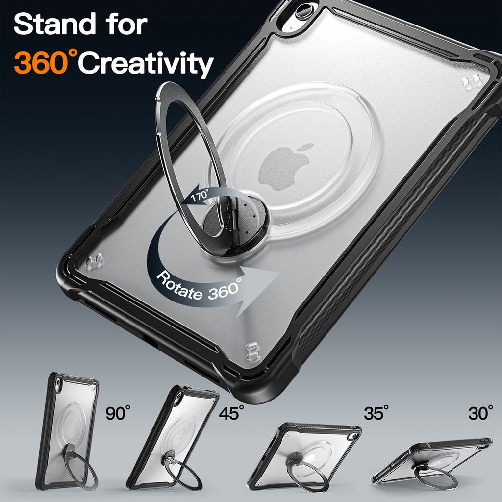 Abt Kickstand Case for iPad A16 10.9-Inch 10th/11th Gen with Built-in Screen Protector in Black - IPADCAS - image 4
