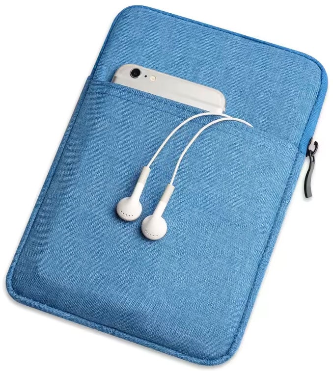 Abt 11" Canvas Tablet Sleeve Case Travel for iPad Pro 11-Inch and Air 1/2 in Blue - SLEEVE11BLUE - image 1