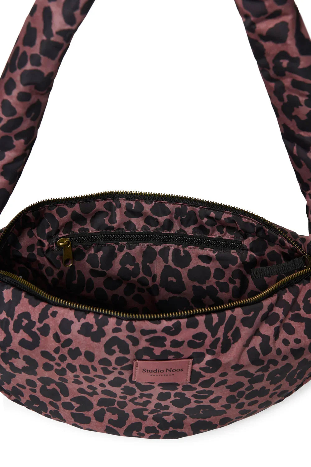 Leopard Puffy Mini Umhängetasche