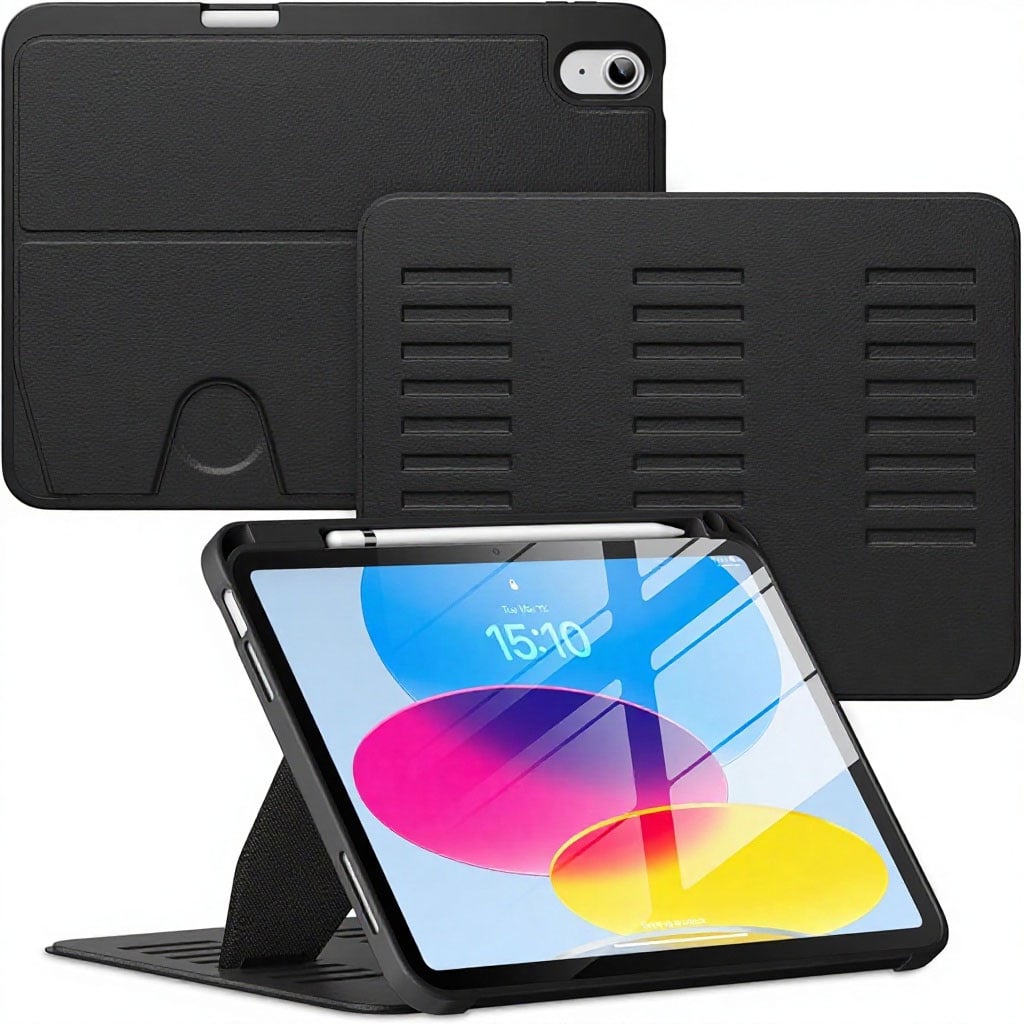 Abt Magnetic Stand iPad Case for iPad Mini in Black - IPADCASEFLIPMINIBLACK - image 1