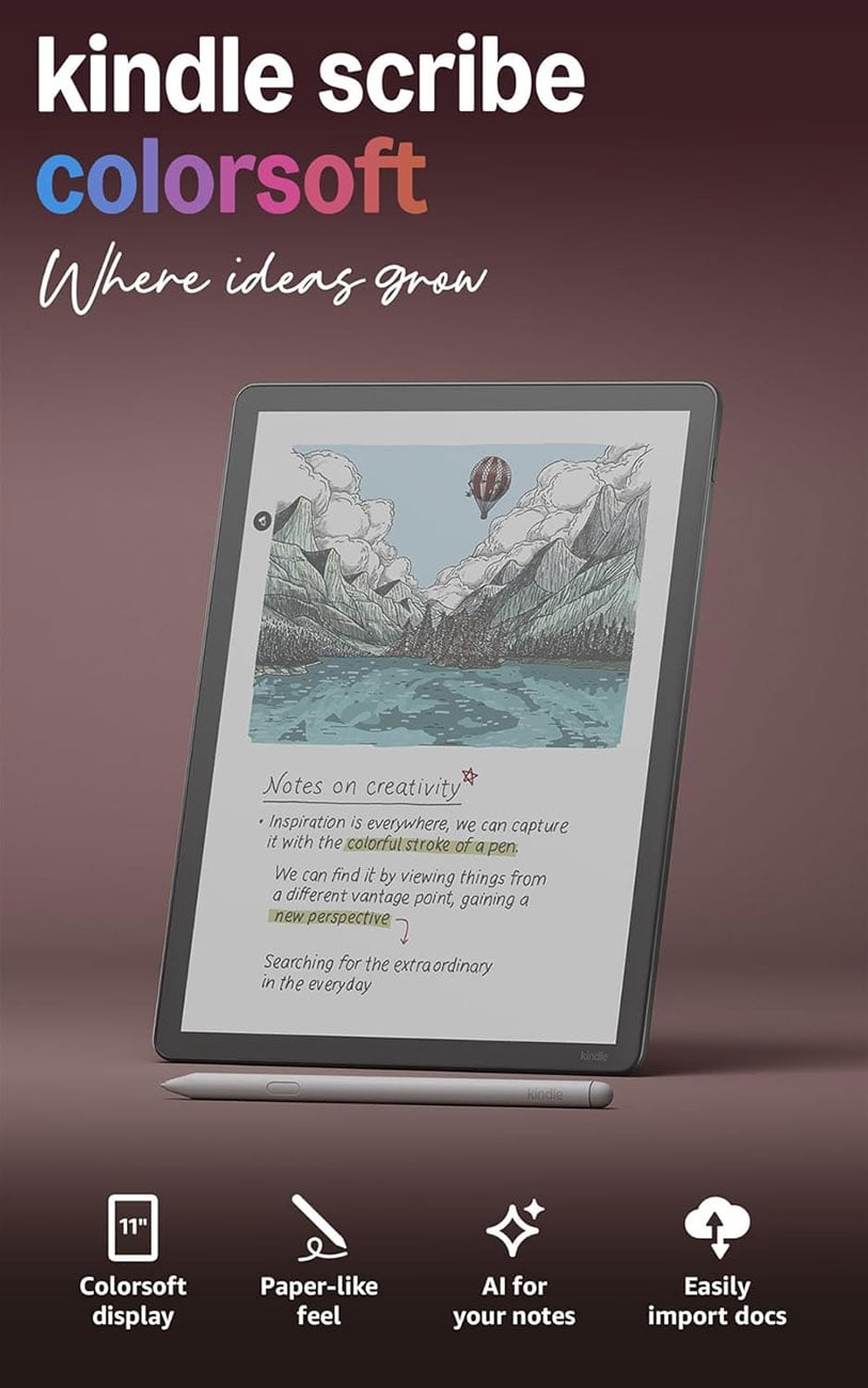 Amazon Kindle Scribe Colorsoft with Front Light 11-Inch 32GB in Graphite - B0DWRBVDN6 - image 2