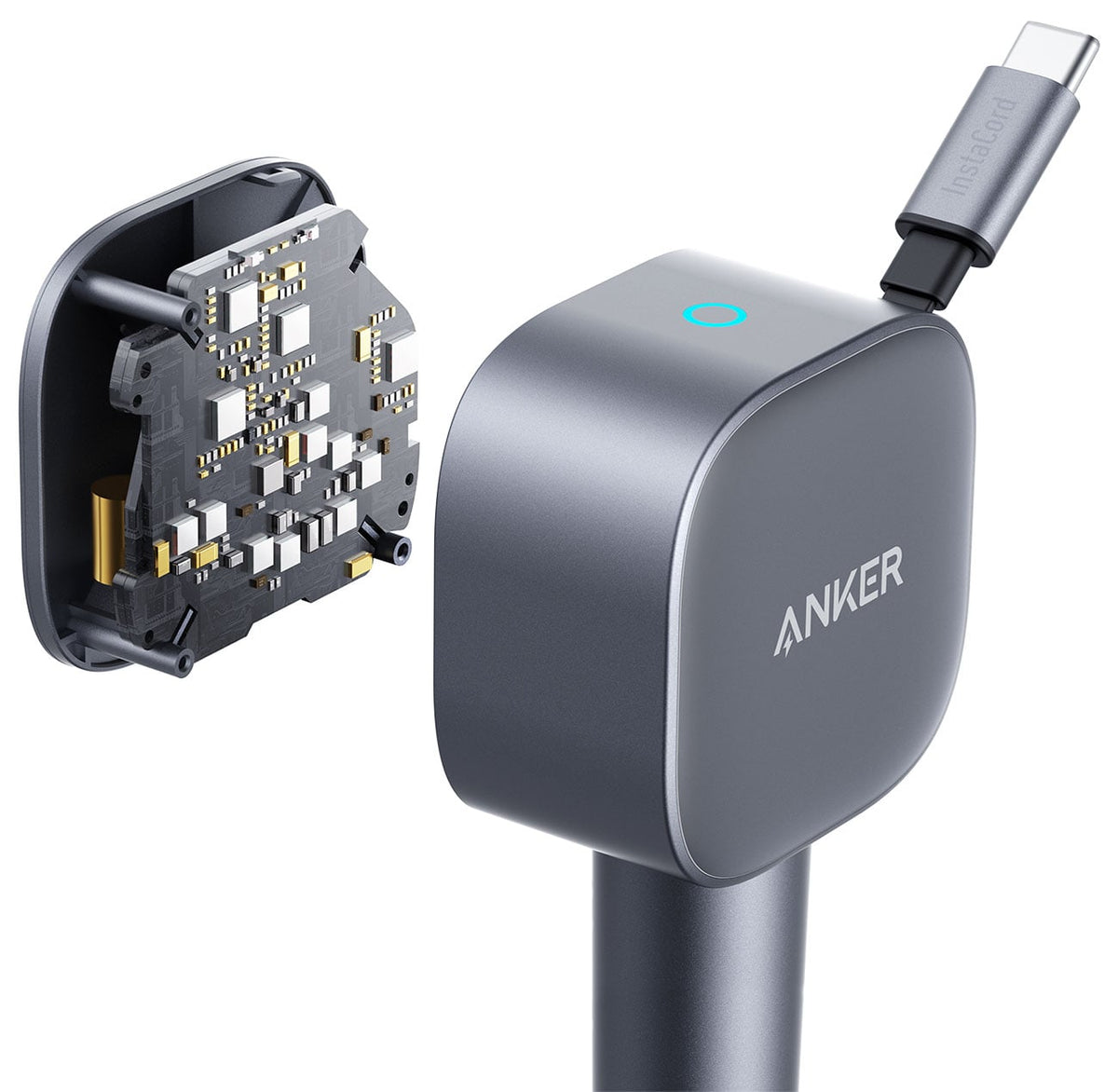 Anker Nano Car Charger (75W, USB-C Port, Built-In Retractable USB-C Cable) in Black - A2738HA2-1 - image 4
