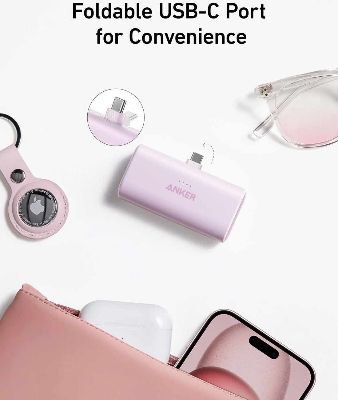 Anker Nano Power Bank 22.5W with Built-In USB-C Connector in Black Stone - A1653H11-1 - image 2