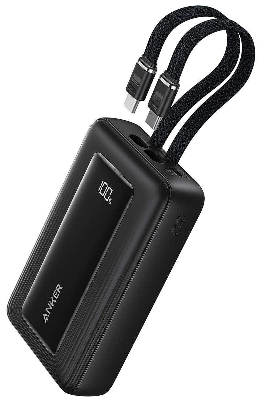 Anker Zolo Power Bank (10,000mAh, 35W, Dual Built-in USB-C Cables) in Black - A110LH12-1 - image 1